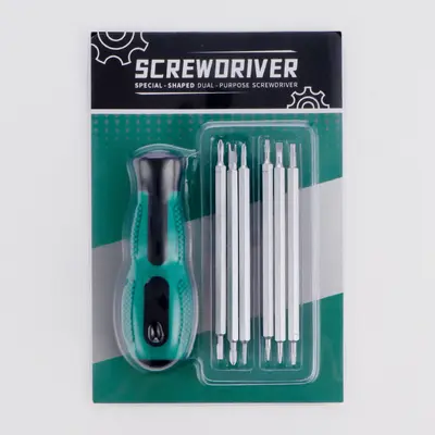 13-in-1 multi-bit screwdriver set with Phillips, slot, Torx, triangle bits - 6