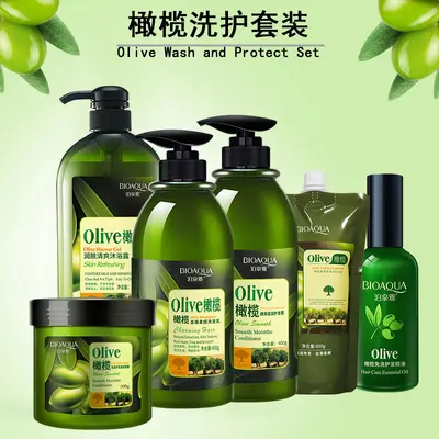 Olive Oil Smoothing Shampoo and Conditioner Set, Summer Fresh - 5