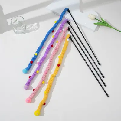 Customizable Plastic Cat Teaser Wand