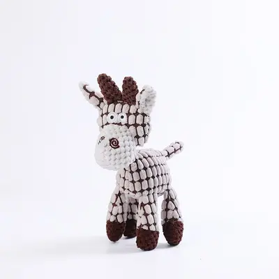 Cigarette-Shaped Squeaky Plush Dog Toy - 10