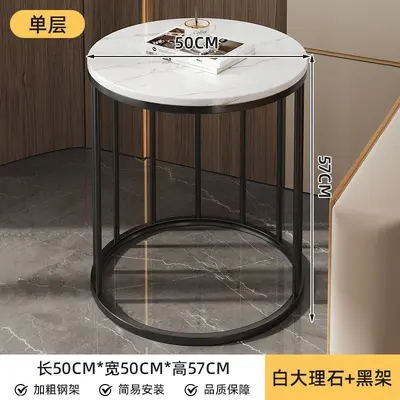 Modern Minimalist Bedside Table Light Luxury Storage Cabinet - 8