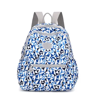 Women's Nylon Backpack, Small Travel Backpack for Middle-Aged Women - 12