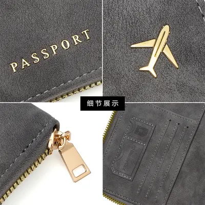 Sınır ötesi yeni çok renkli kalınlaştırılmış PU pasaport koruyucu kapak pasaport kapağı pasaport tutucusu LOGO pasaport çantası kart tutucusu ile özelleştirilebilir