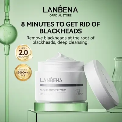 LANBENA New 2.0 Blackhead Nose Strips, Peel-Off Face Mask, Russia - 4