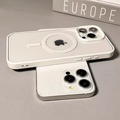 Недорогой прозрачный магнитный чехол для iPhone 18 Pro Max, Apple 17 с полным покрытием, противоударный силиконовый однотонный защитный чехол