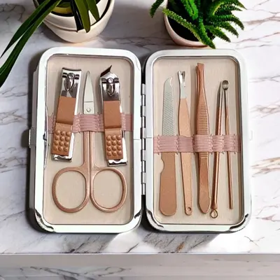 Nail Care Set Complete, Clippers, Scissors, Ear Pick Included - 7