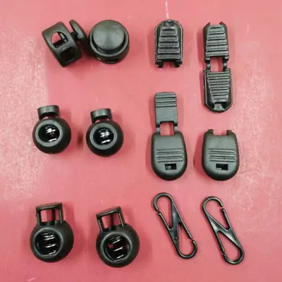 Plastic Cord Lock Buckles Set, Spring and Anti-Slip Design - 7