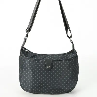 Waterproof Nylon Women's Bag, Polka Dot, Backpack and Crossbody - 8
