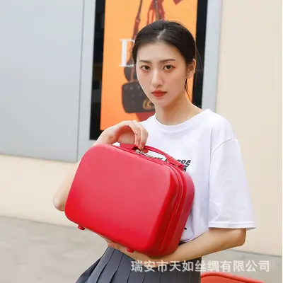 14-Inch Cosmetic Case, Mini Combination Lock Travel Case - 11