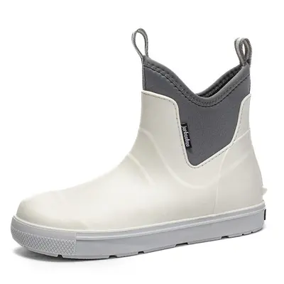 Herren-Regenstiefel braun, wasserdicht, verschleißfest, flach - 6
