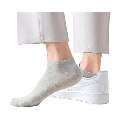 [Cotton antibacterial and deodorant] Socks pure cotton men's spring and summer short boat socks solid color independent packaging supermarket wholesale - 6