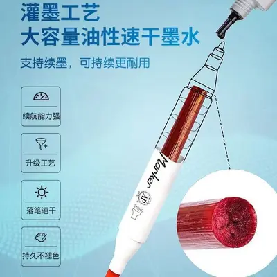 Zhangwo 509 çift başlı marker seti, anime renkleri - 4