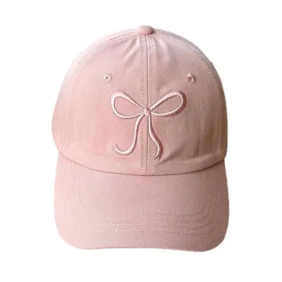Korean style fashion soft top baseball cap for women spring comfortable versatile bow duck cap sun protection sun hat - 6