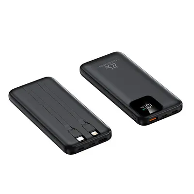 Cross-border Wholesale 22.5W Super Fast Charging Built-in Cable Power Bank 20000mAh Mobile Power Supply Custom Logo