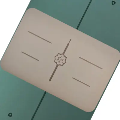 Portable Mini Yoga Mat, Natural Rubber, Non-Slip and Sweat-Proof - 5