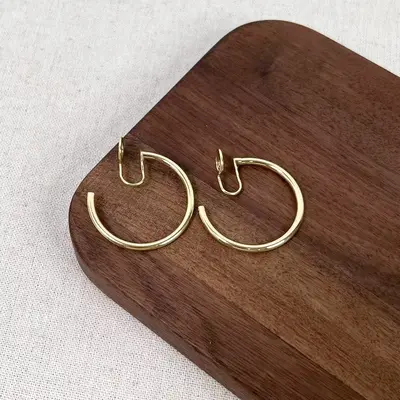 Ohrclips ohne Ohrlöcher Luxus-Spiraldesign elegant - 12