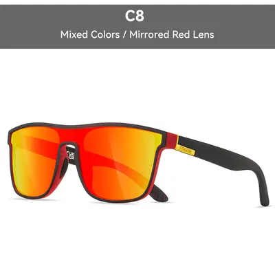 KDEAM große Sonnenbrille neu polarisiert einteilig Sportsonnenbrille winddicht Sonnenbrille Metallscharnier KD528-PLUS - 12
