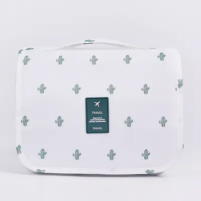 New Korean Style Waterproof Travel Large Capacity Cosmetic Bag, Portable Business Trip Bag Unisex Hook Makeup Bag - 9