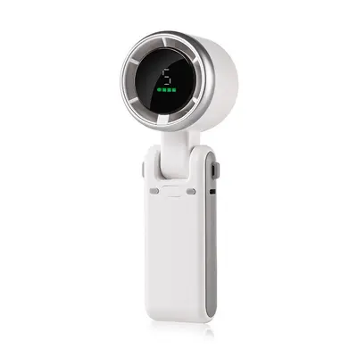 607 Turbo Mini-Handventilator, USB-Akku, Digitalanzeige, Halsventilator - 6