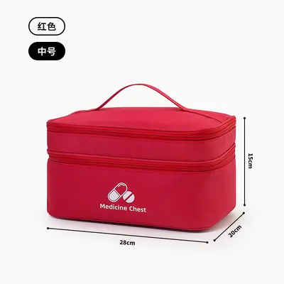 Open First Aid Kit Large Capacity Home Medicine Box Dual Layer Classification Storage Medicine Organizer Travel Portable Medicine Bag - 11