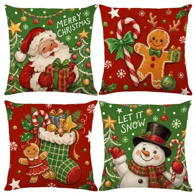 Doldurulmamış, sınır ötesi, lüks Noel yastık kılıfı, polyester başucu minderi, Amazon yeni ürün, kanepe minderi toptan satış - 7