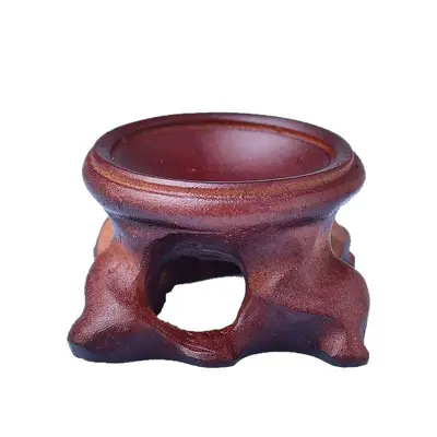Natürlicher Kristallkugel-Sockel, kleine Kugel-Untersetzer, Holzspielzeug-Nussständer, Flaschenkürbis-Dekorationsbrett, Harzkreativer Harzsockel