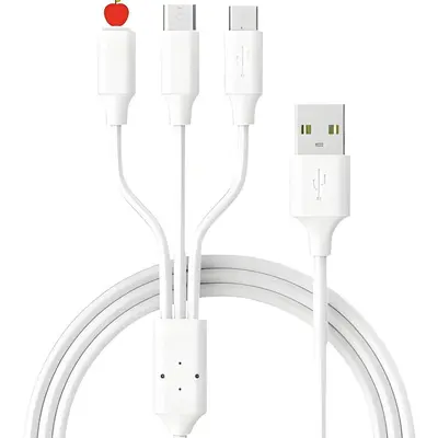 Süper hızlı şarj 3-in-1 kablosu, Apple/Huawei/Android
