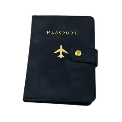 Sınır ötesi RFID pasaport tutucusu koruyucu deri çanta taşınabilir çok fonksiyonlu çoklu kart yuvası PU deri hırsızlığa karşı ve çizilmeye karşı koruma kartı tutucusu - 8