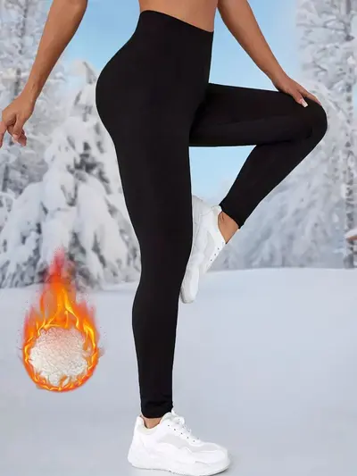 Yoga taytı, sonbahar-kış, fleece, yüksek bel, esnek
