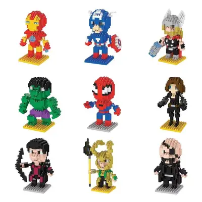 Cartoon Small Particle 3D Building Blocks Figure Educational Toy