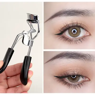 GECOMO Wimpernzange, Wimpernlocke langanhaltend, Wimpernbiegerin für Anfänger, Edelstahl, Mini-Tragbares Make-up-Werkzeug