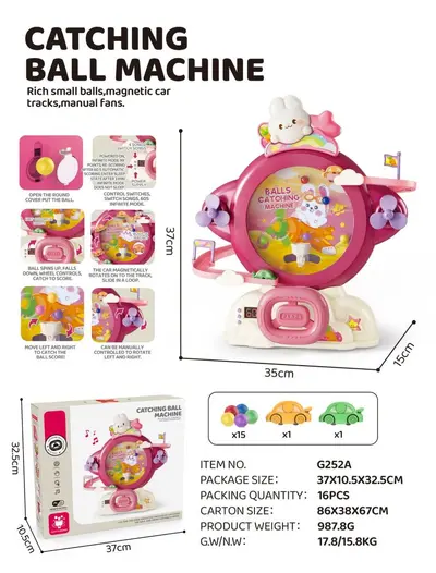 Children's Educational Bean Catching Ball Game Machine for Boys and Girls - 8