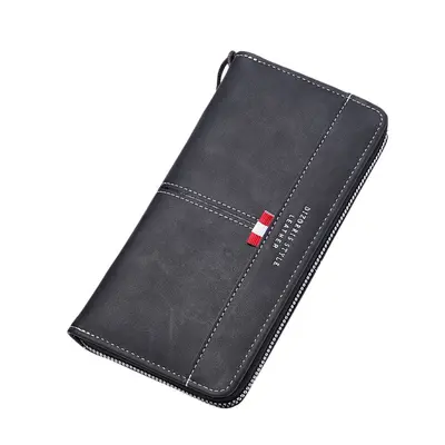 Men's Long Zipper Wallet with Large Phone Compartment - 5