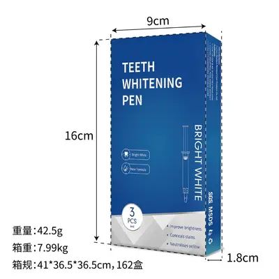 Teeth Whitening Gel 3-Pack, Removes Smoke and Yellow Stains - 4