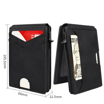 Carbon Fiber Men's Wallet, Multi-Card Slots, RFID Protection, Aluminum Alloy Card Holder - 8