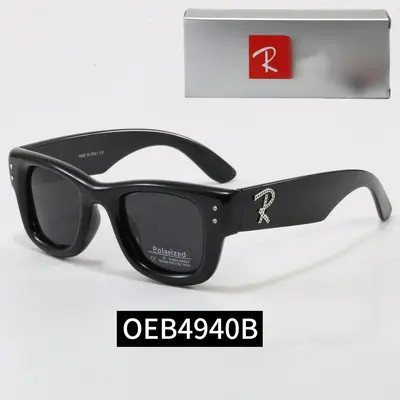 Unisex Square Rhinestone Sunglasses for Round Faces - 7