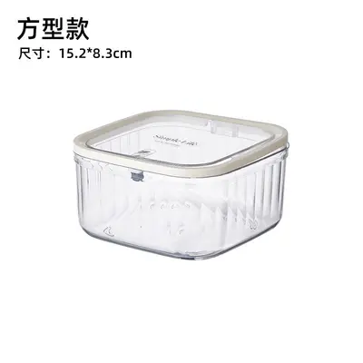 粉扑收纳盒桌面化妆品亚克力次抛口红护肤迷你翻盖杂物透明置物架 - 6