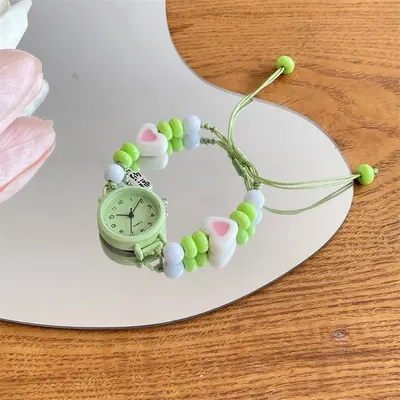 ins Nai Huhu Handmade Kadın Bilekliği Kol Saati Sanat Estetik Basit Tasarım Kız Arkadaş Saati Niş Öğrenci Saati - 12