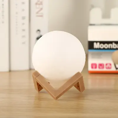 3D ay lambası el boyaması DIY yıldızlı gökyüzü lambası ay lambası LED yatak odası başucu atmosfer gece lambası stüdyo boyalı lamba - 7