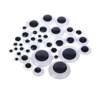 DIY Adhesive Plastic Eye Stickers, Kindergarten Craft Activity Supplies