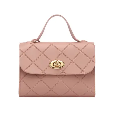 Women's Diamond Check Stripe Small Handbag Korean Style - 9