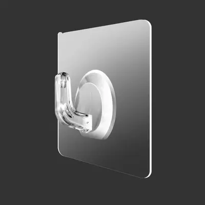 Waterproof No-Punch Adhesive Wall Hooks, Strong Hold - 7