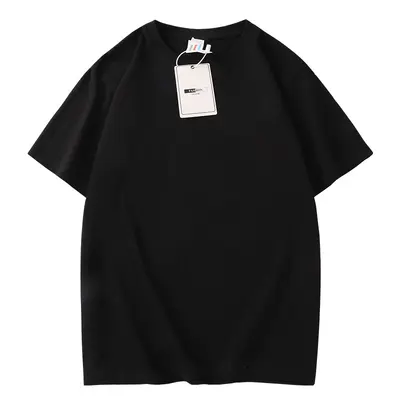 220g schweres Oversize-Kurzarm-T-Shirt mit Schulterfall, Logodruck - 10