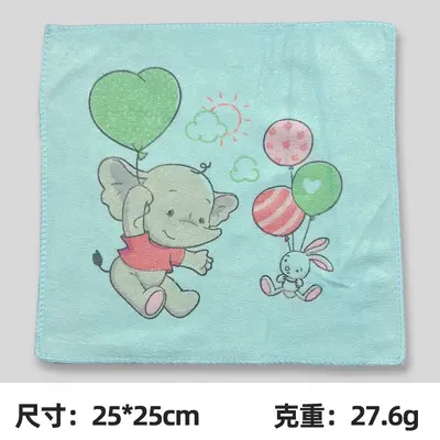 Microfiber Small Square Towel 30x30 cm, Thick, Absorbent, White - 10