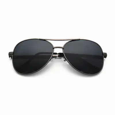 Square metal-frame sunglasses, black, for men - 5