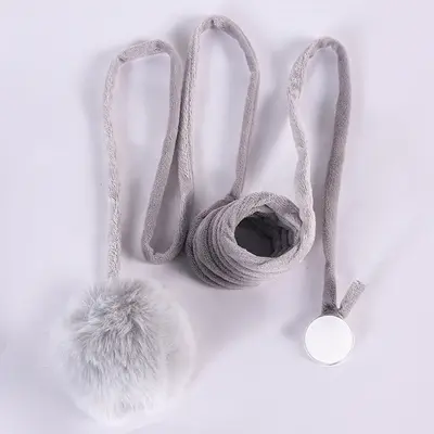 Cat Self-Play Toy with Suction Cup Spring Rabbit Ball, Retractable Door-Hanging Cat Toy - 8