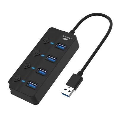 USB HUB bir-çoklu dört bağlantı noktalı yüksek hızlı hub bilgisayar USB 3.0 ayırıcı genişletici USB arayüz genişletici - 13