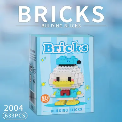 Yapı taşı oyuncak karikatür figür, erkek çocuk eğitici - 10