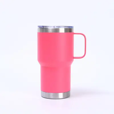 20oz paslanmaz çelik termos bardak, büyük kapasiteli, taşınabilir - 9
