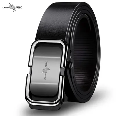 Paul genuine leather belt, automatic buckle cowhide - 12